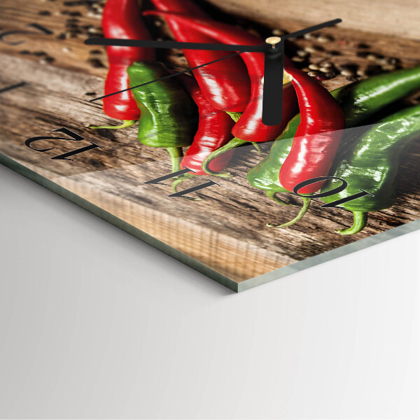 Szögletes üvegóra Chili paprika