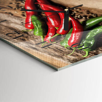 Szögletes üvegóra Chili paprika