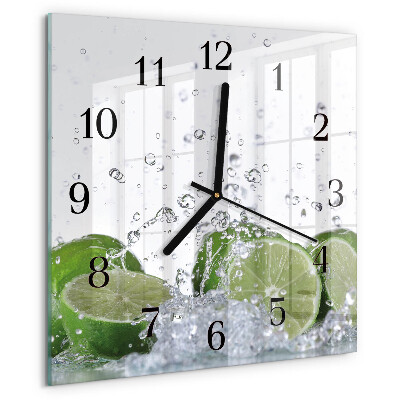 Szögletes üvegóra Lime
