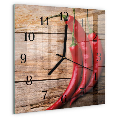 Szögletes üvegóra Chili paprika