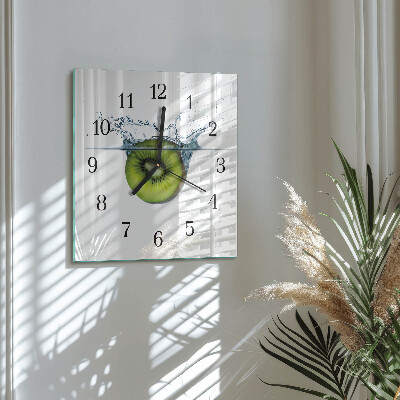 Szögletes üvegóra Kiwi