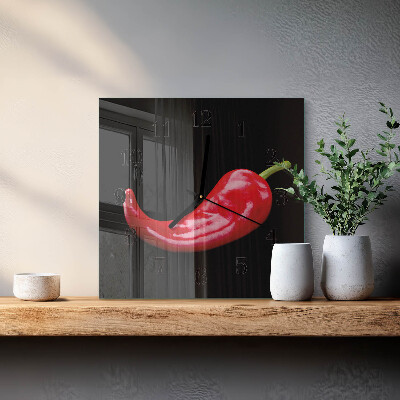 Szögletes üvegóra Chili paprika