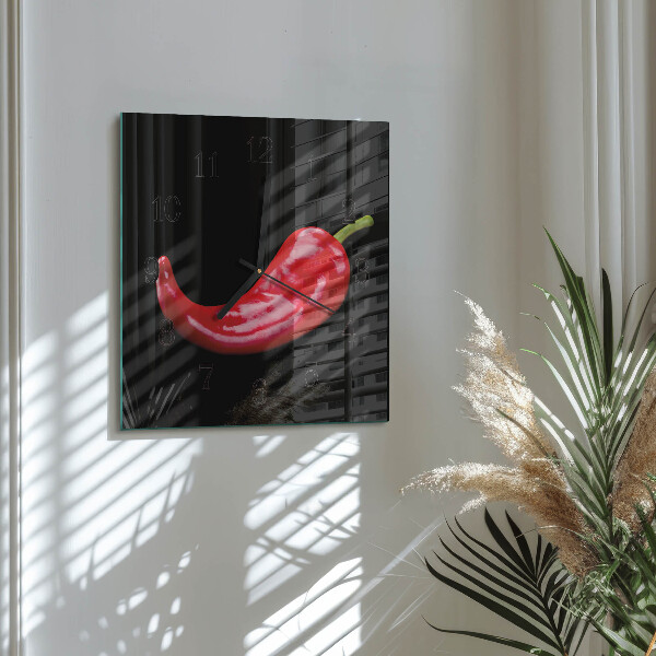 Szögletes üvegóra Chili paprika
