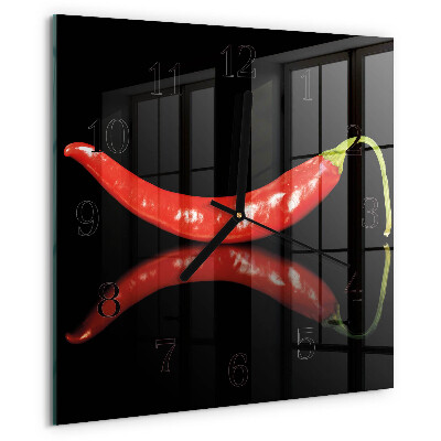 Szögletes üvegóra Chili paprika