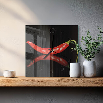 Szögletes üvegóra Chili paprika