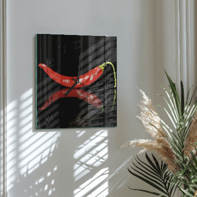 Szögletes üvegóra Chili paprika