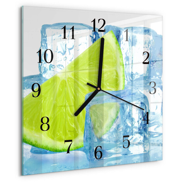 Szögletes üvegóra Lime jég