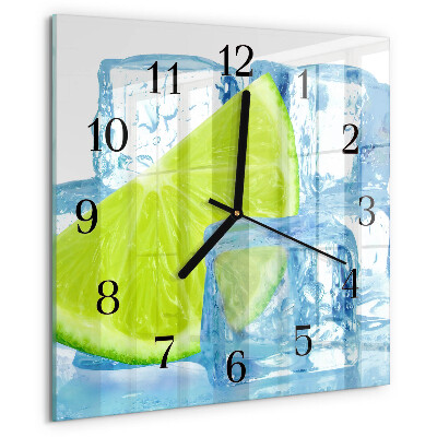 Szögletes üvegóra Lime jég