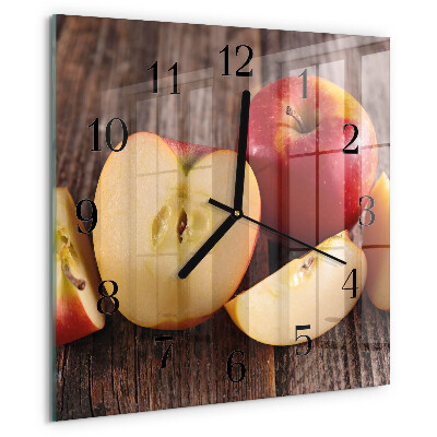 Szögletes üvegóra Alma