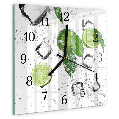 Szögletes üvegóra Lime