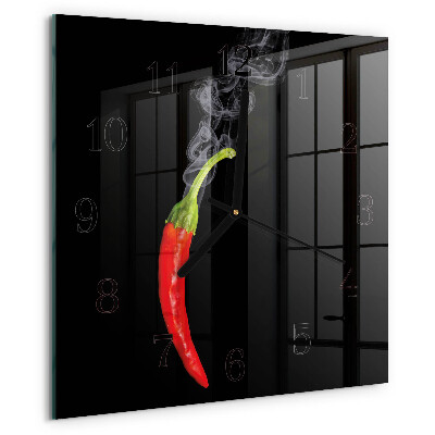 Szögletes üvegóra Chili paprika