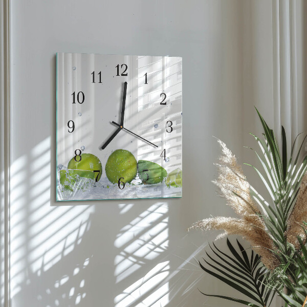 Szögletes üvegóra Lime
