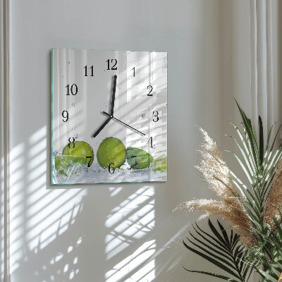 Szögletes üvegóra Lime