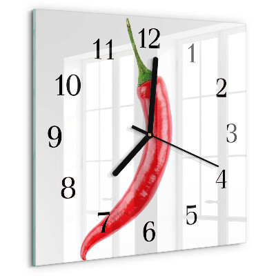 Szögletes üvegóra Chili paprika