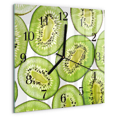 Szögletes üvegóra Kiwi