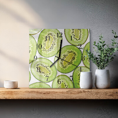 Szögletes üvegóra Kiwi