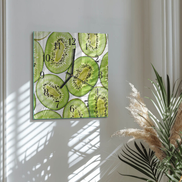 Szögletes üvegóra Kiwi