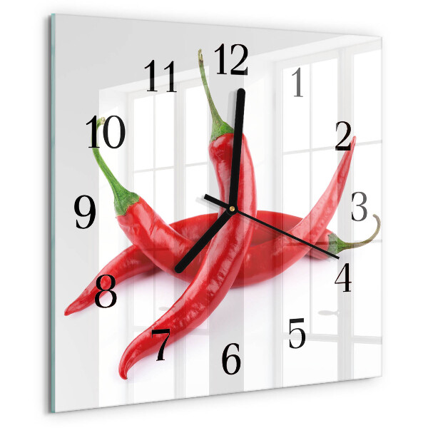 Szögletes üvegóra Chili paprika