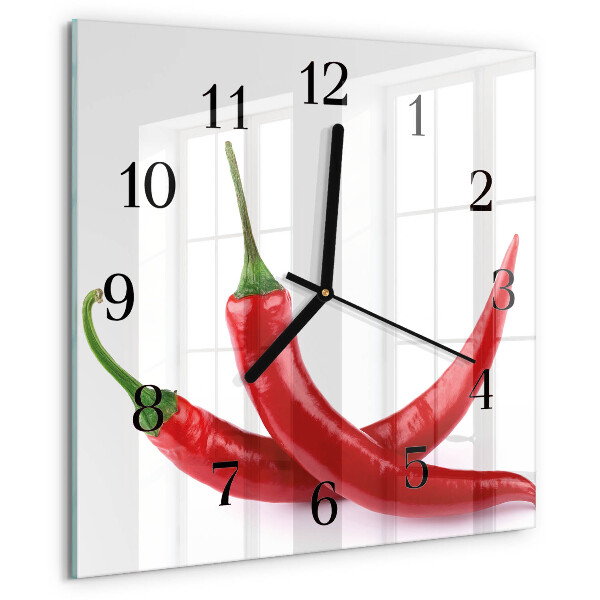 Szögletes üvegóra Chili paprika