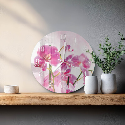 Kerek fali üvegóra Orchidea