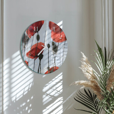 Kerek fali üvegóra Mák
