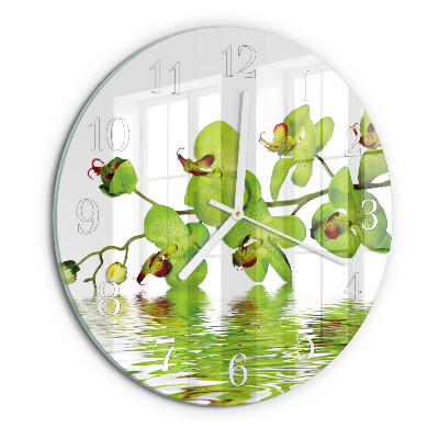 Kerek fali üvegóra Orchidea