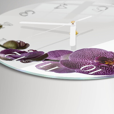 Kerek fali üvegóra Orchidea