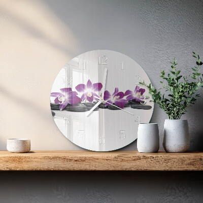 Kerek fali üvegóra Orchidea