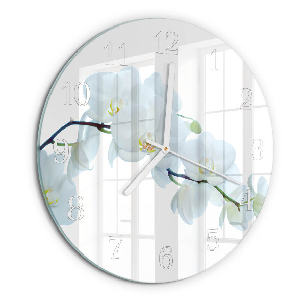 Kerek fali üvegóra Orchidea