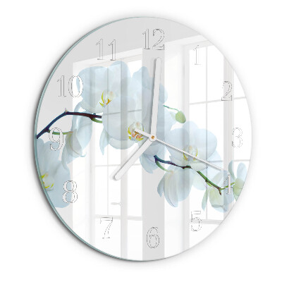 Kerek fali üvegóra Orchidea