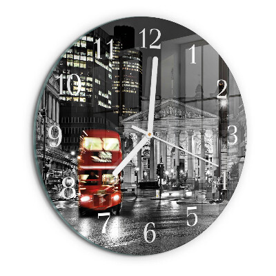 Kerek fali üvegóra Londoni busz