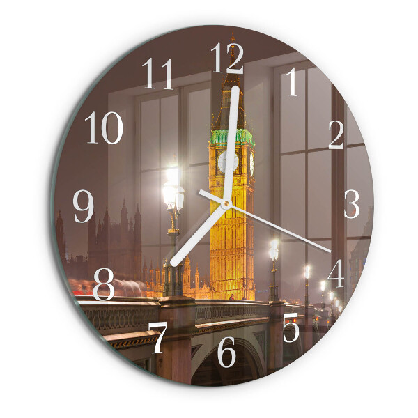 Kerek fali üvegóra Big Ben