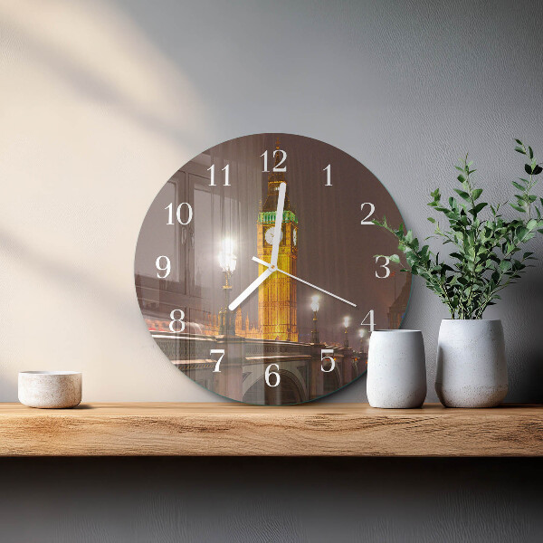 Kerek fali üvegóra Big Ben