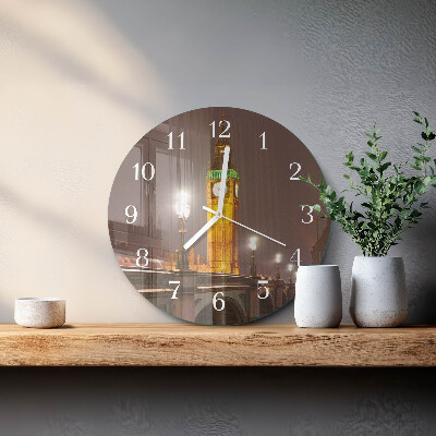 Kerek fali üvegóra Big Ben