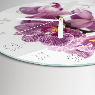 Kerek fali üvegóra Orchideák