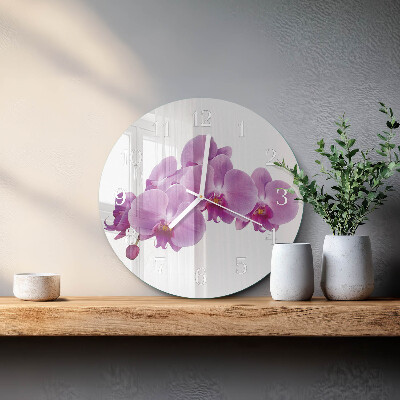 Kerek fali üvegóra Orchidea