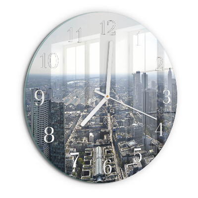 Kerek fali üvegóra Horizont
