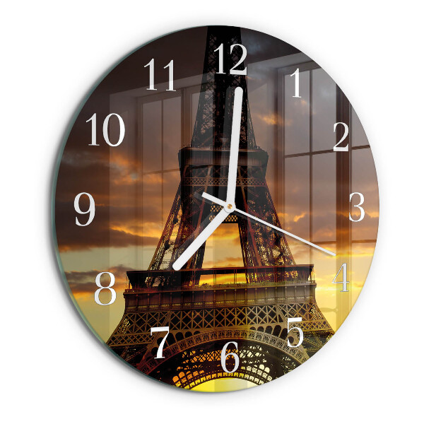 Kerek fali üvegóra Eiffel-torony Párizs