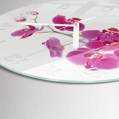 Kerek fali üvegóra Orchidea