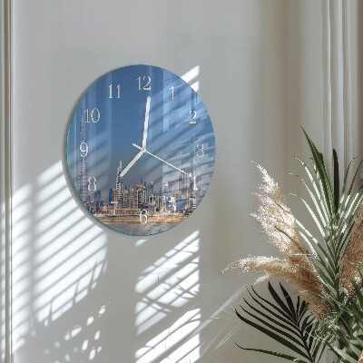 Kerek fali üvegóra Dubai Horizon