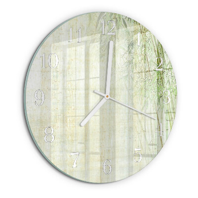 Kerek fali üvegóra Bambusz növény