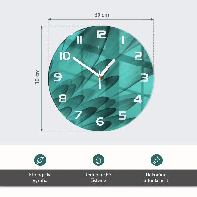 Kerek fali üvegóra Tulipán virágok