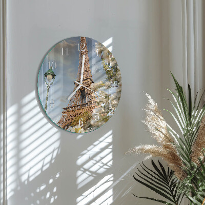 Kerek fali üvegóra Eiffel-torony Párizs