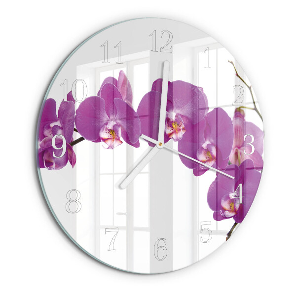 Kerek fali üvegóra Orchidea