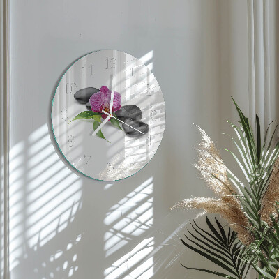 Kerek fali üvegóra Orchidea