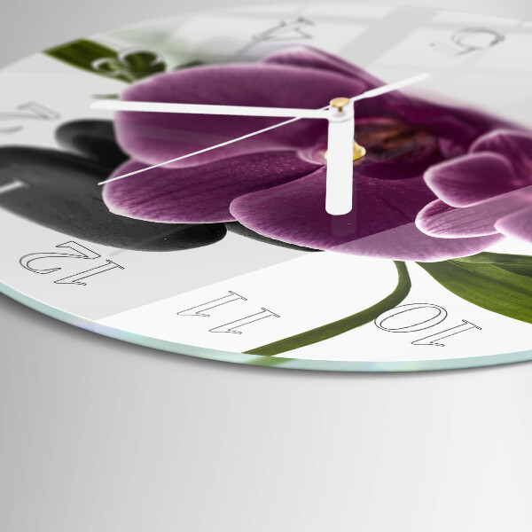 Kerek fali üvegóra Orchidea