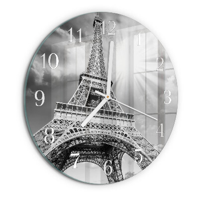 Kerek fali üvegóra Eiffel-torony Párizs