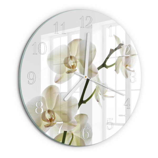 Kerek fali üvegóra Orchidea
