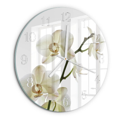 Kerek fali üvegóra Orchidea