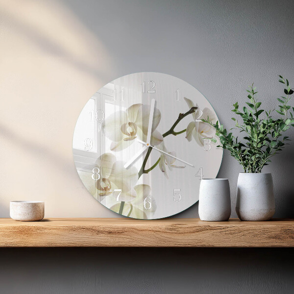 Kerek fali üvegóra Orchidea